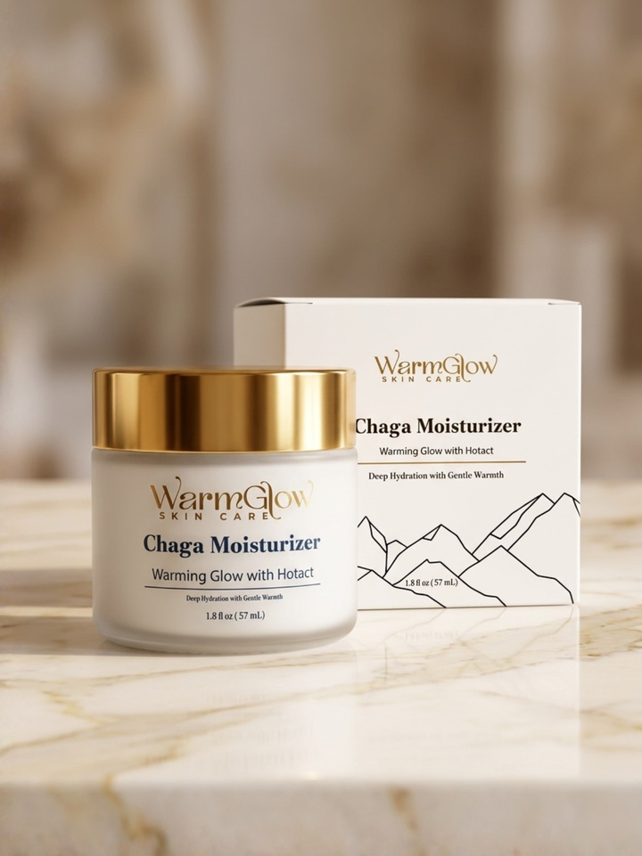 Chaga Moisturizer – Warming Glow with Hotact