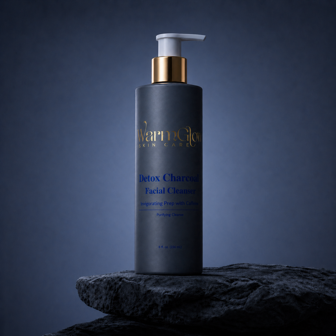 Detox Charcoal Facial Cleanser – Invigorating Prep with Caffeine