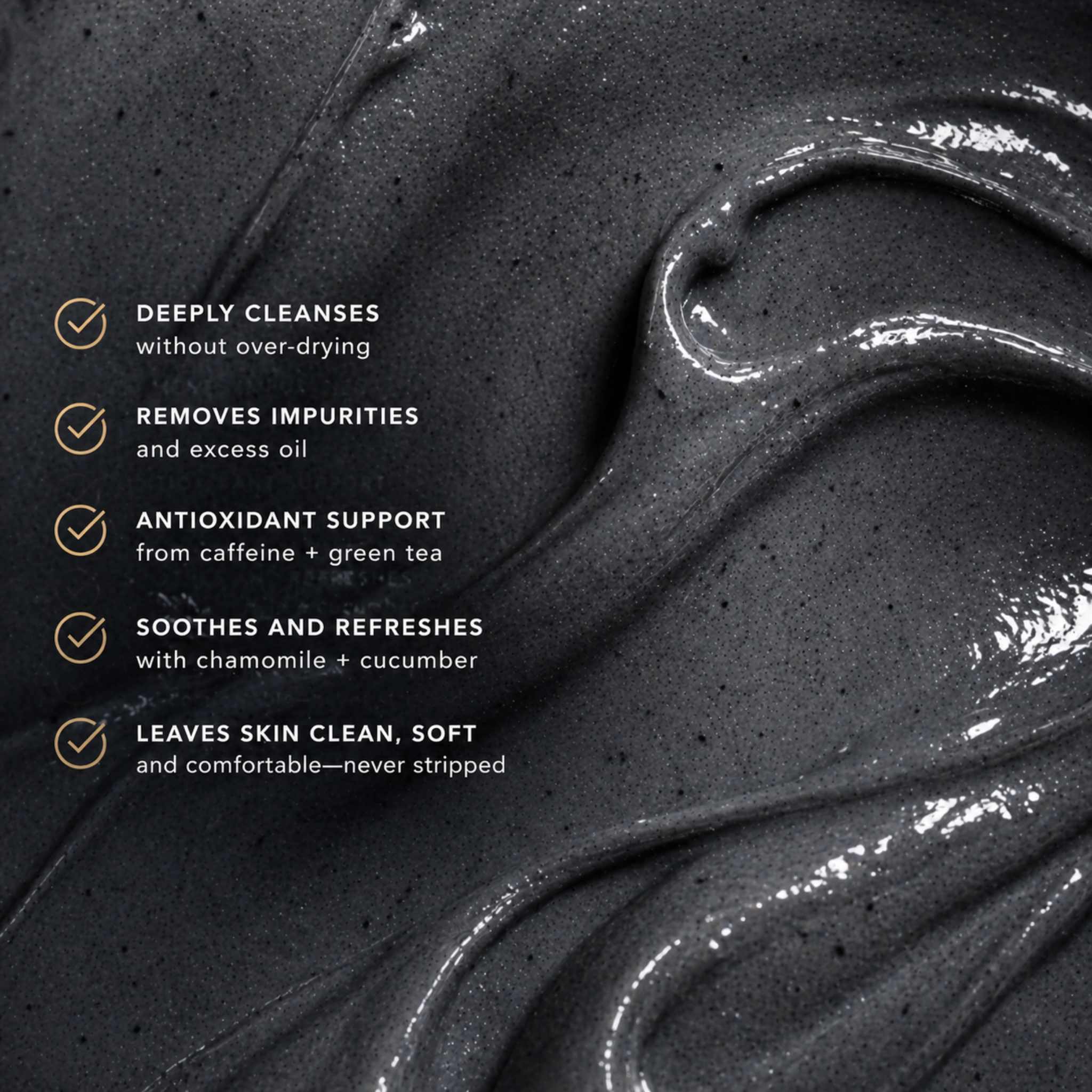Detox Charcoal Facial Cleanser – Invigorating Prep with Caffeine