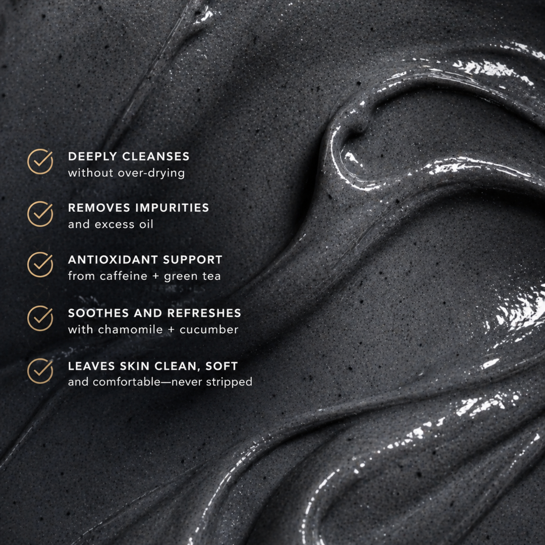 Detox Charcoal Facial Cleanser – Invigorating Prep with Caffeine