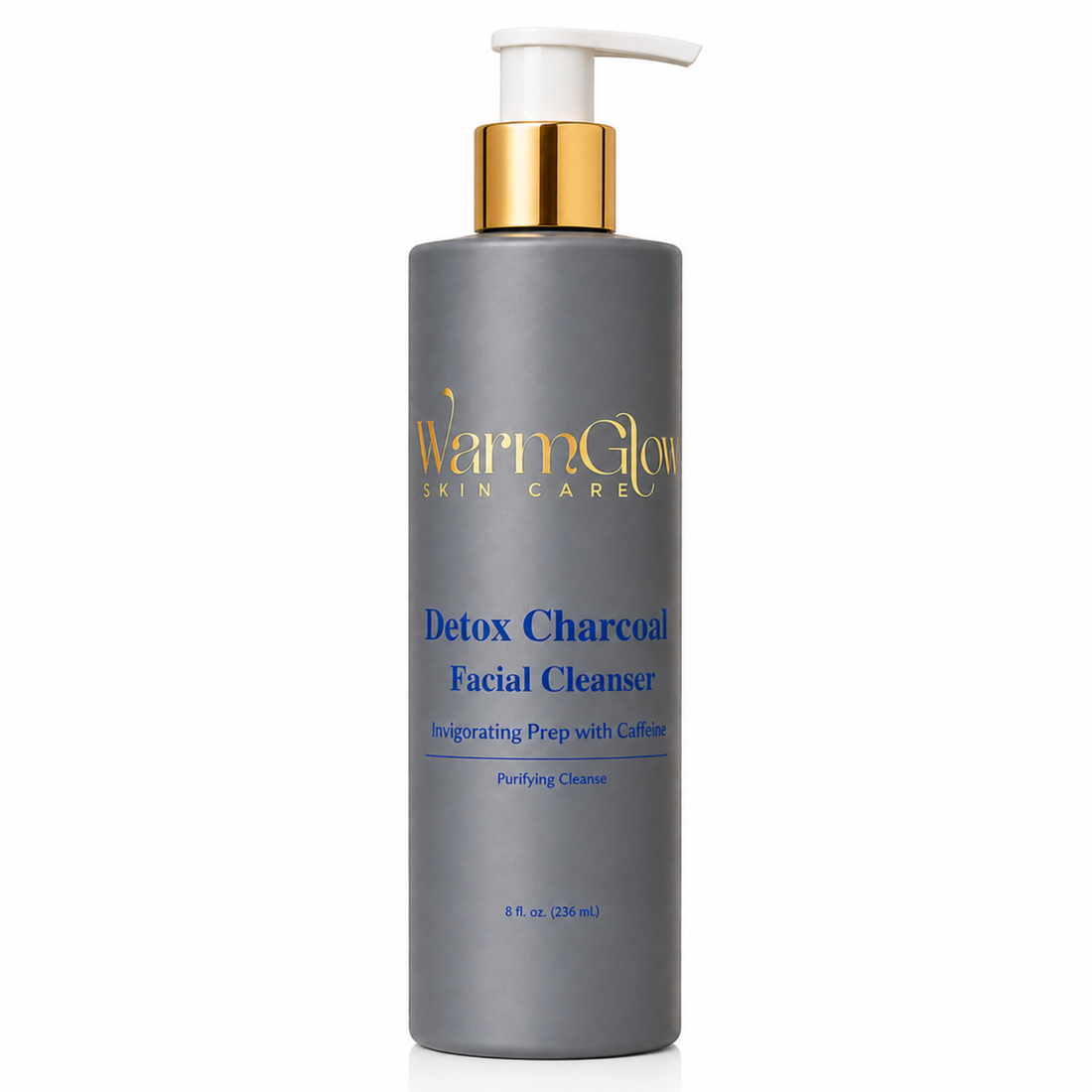 Detox Charcoal Facial Cleanser – Invigorating Prep with Caffeine