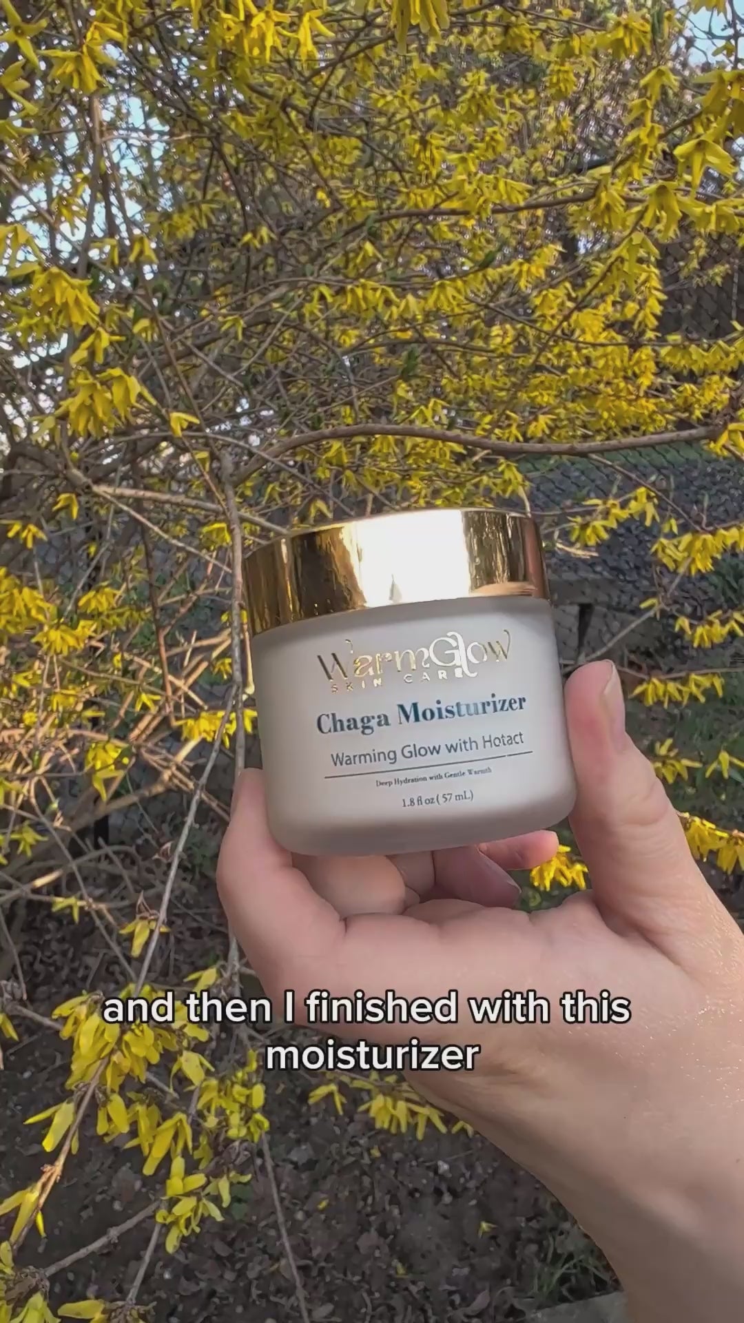 Chaga Moisturizer – Warming Glow with Hotact